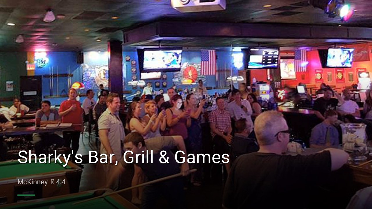 Sharky's Bar, Grill & Games - Sports Bars in McKinney