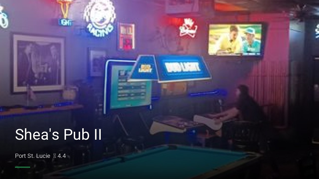 Shea's Pub II - Sports Bars in Port St. Lucie