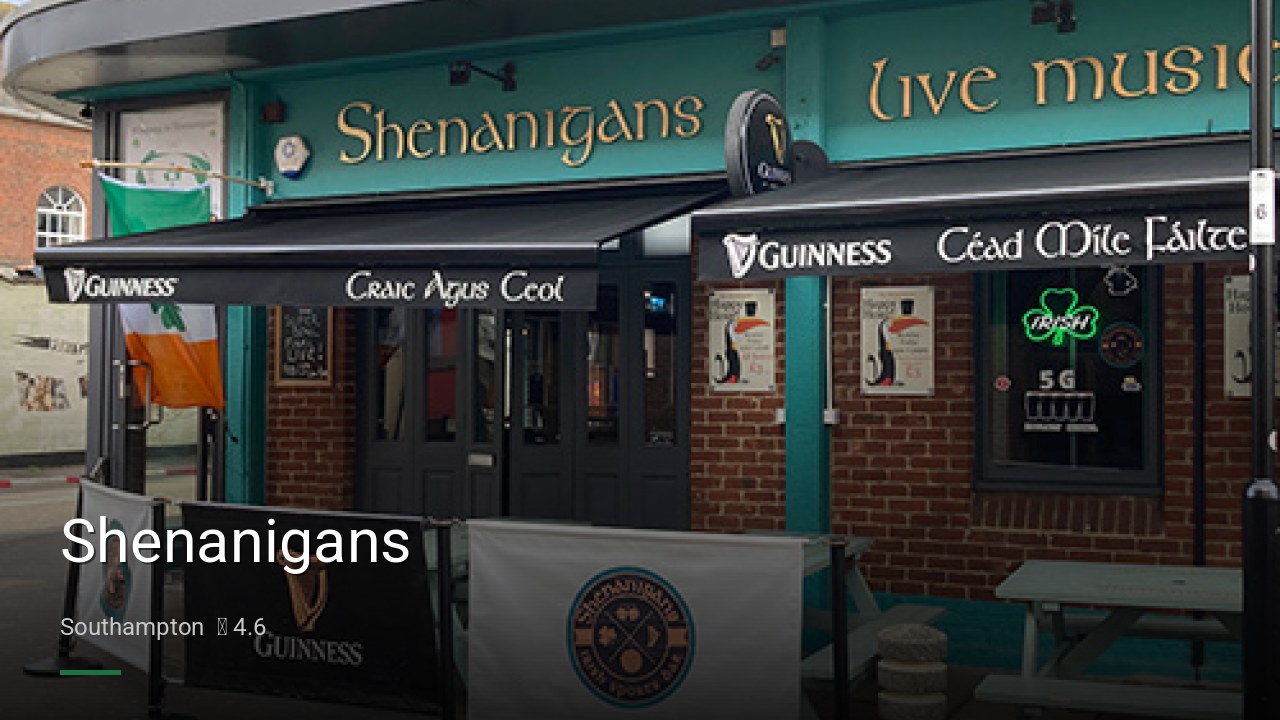 Shenanigans - Sports Bars in Southampton