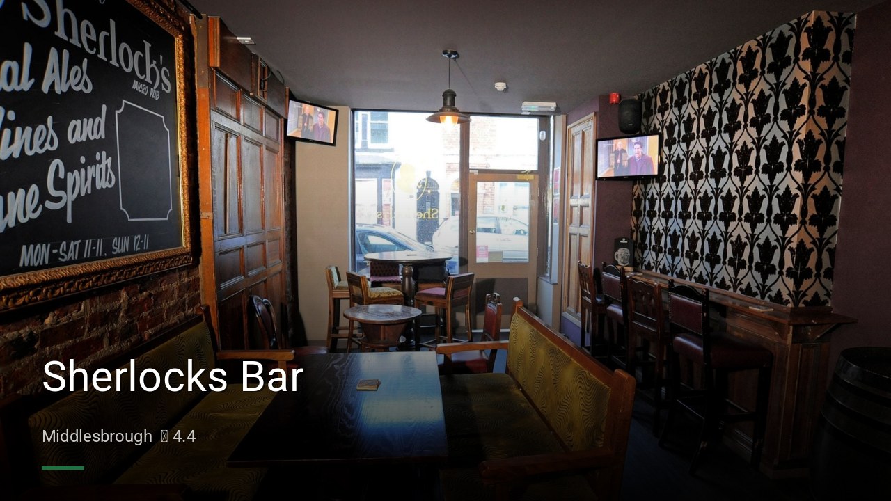 Sherlocks Bar - Sports Bars in Middlesbrough