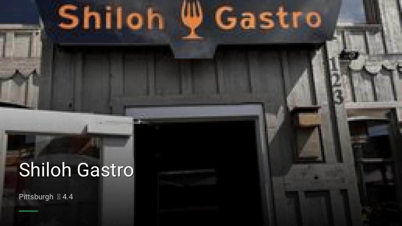 Shiloh Gastro - Sports Bars in Pittsburgh