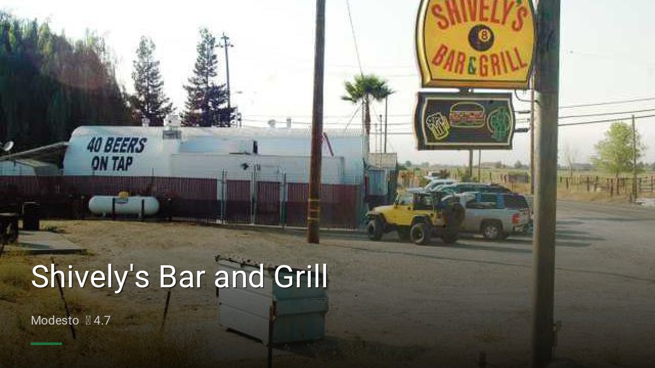 Shively's Bar and Grill - Sports Bars in Modesto