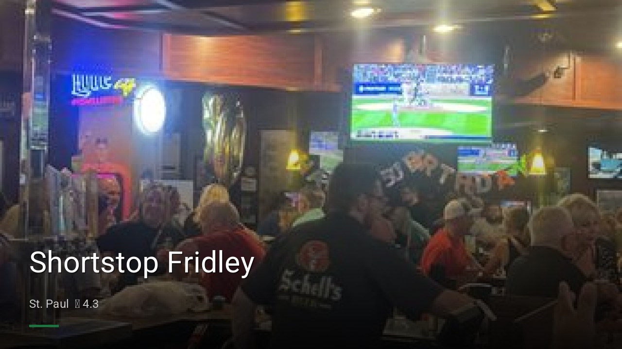 Shortstop Fridley - Sports Bars in St. Paul