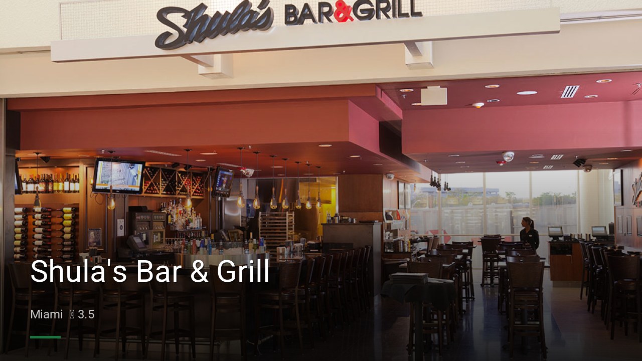 Shula's Bar & Grill - Sports Bars in Miami