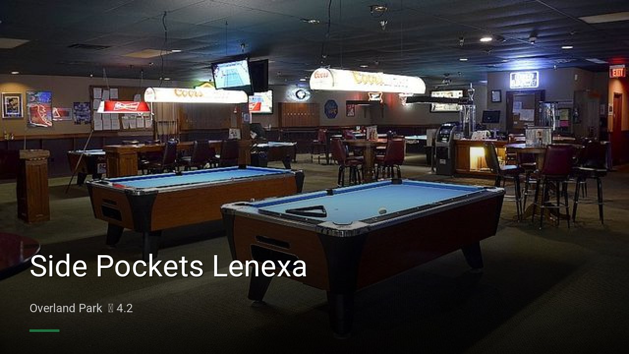 Side Pockets Lenexa - Sports Bars in Overland Park