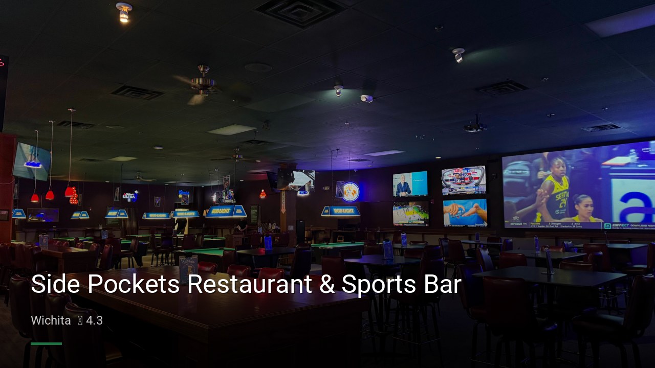 Side Pockets Restaurant & Sports Bar - Sports Bars in Wichita