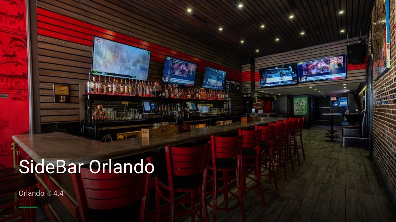 SideBar Orlando - Sports Bars in Orlando