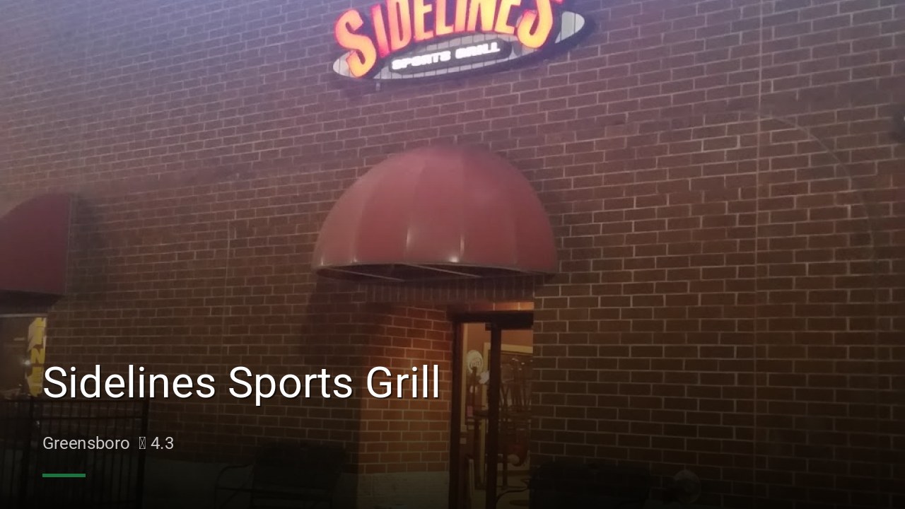 Sidelines Sports Grill - Sports Bars in Greensboro