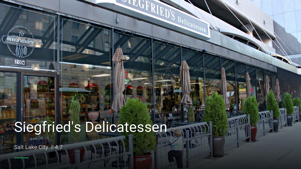 Siegfried's Delicatessen - Sports Bars in Salt Lake City
