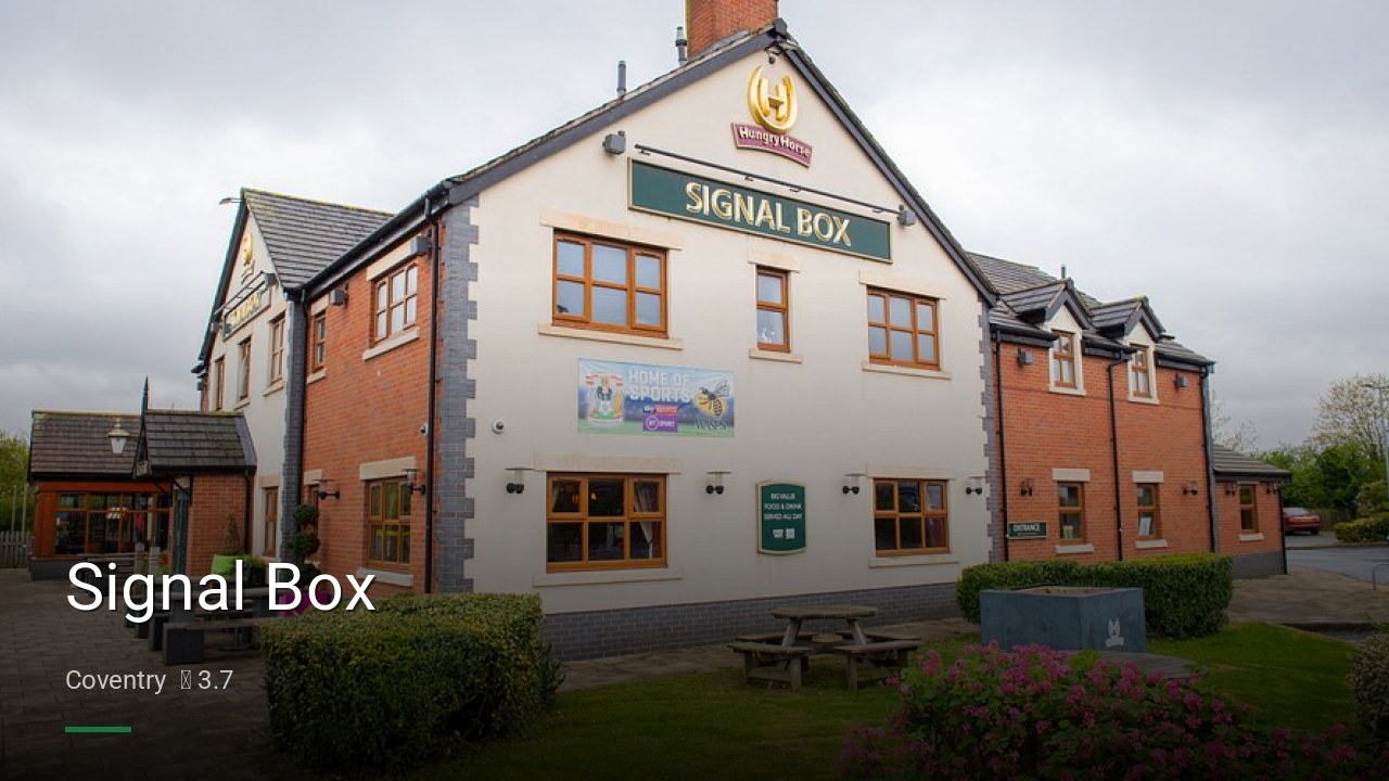 Signal Box - Sports Bars in Coventry