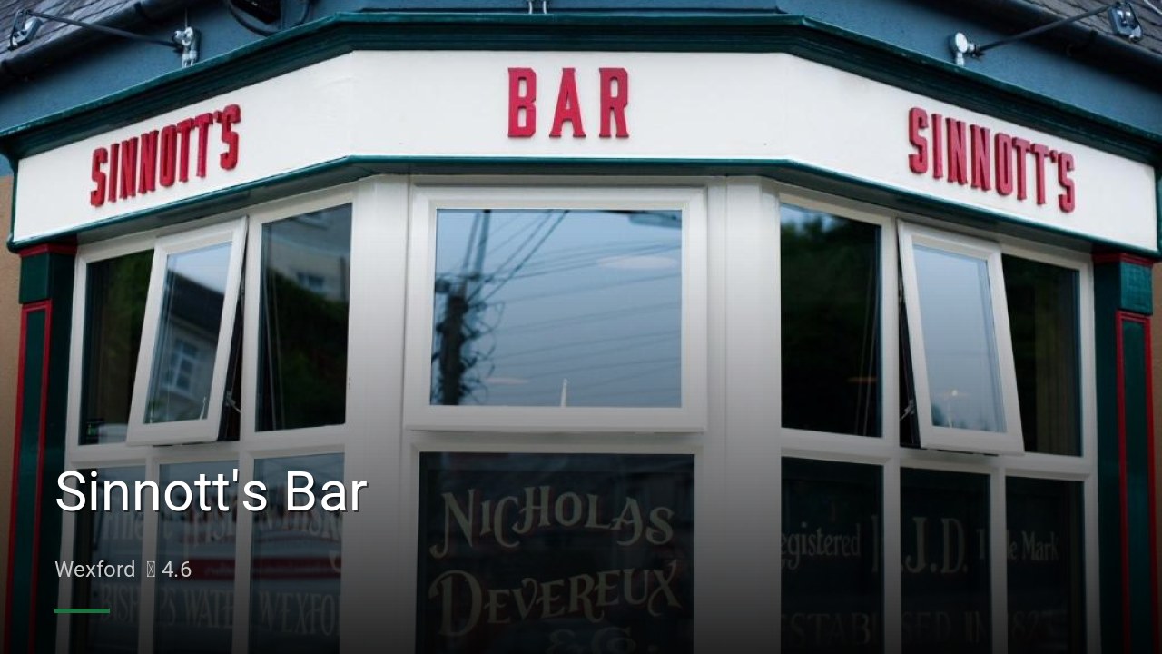 Sinnott's Bar - Sports Bars in Wexford