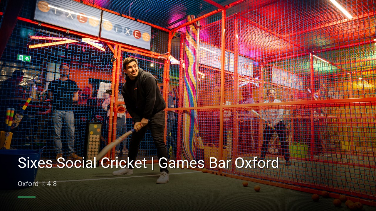 Sixes Social Cricket | Games Bar Oxford - Sports Bars in Oxford