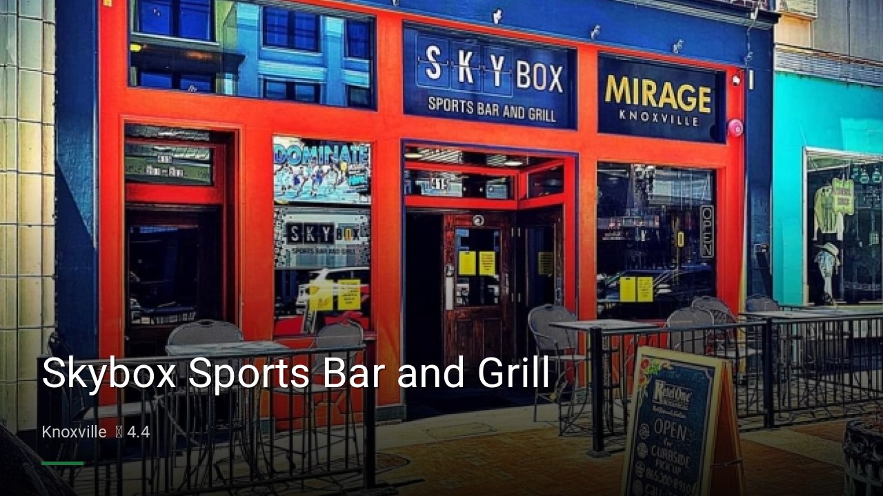 Skybox Sports Bar and Grill - Sports Bars in Knoxville