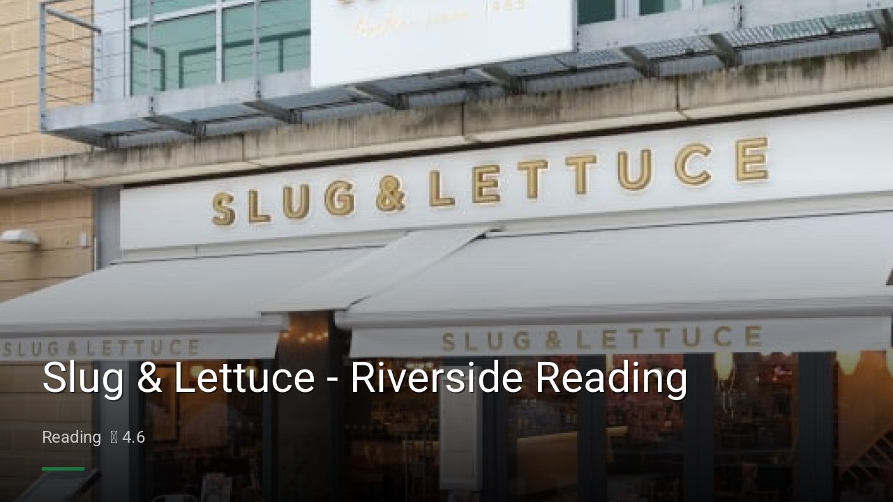 Slug & Lettuce - Riverside Reading - Sports Bars in Reading
