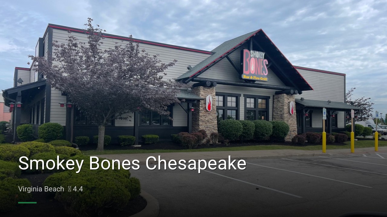 Smokey Bones Chesapeake - Sports Bars in Virginia Beach