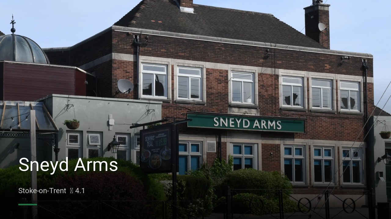 Sneyd Arms - Sports Bars in Stoke-on-Trent