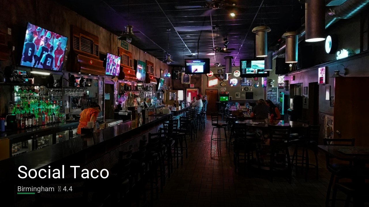 Social Taco — Sports bars in Birmingham