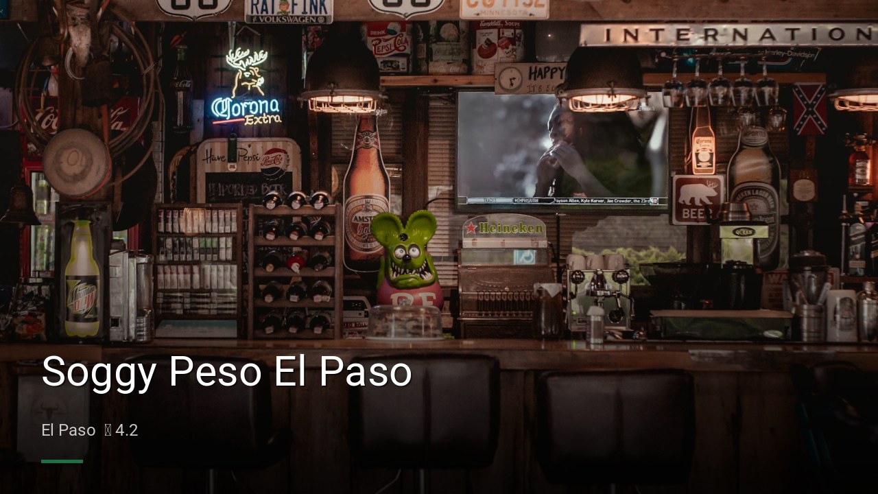 Soggy Peso El Paso — Sports bars in El Paso