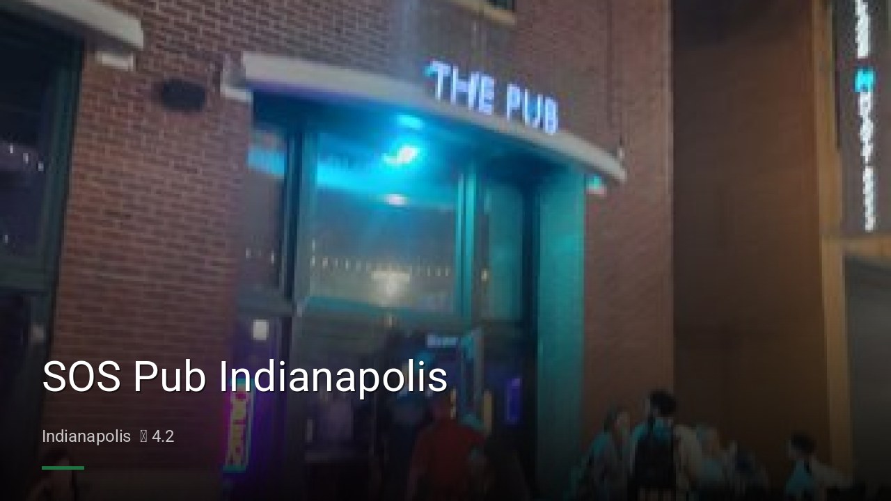 SOS Pub Indianapolis - Sports Bars in Indianapolis