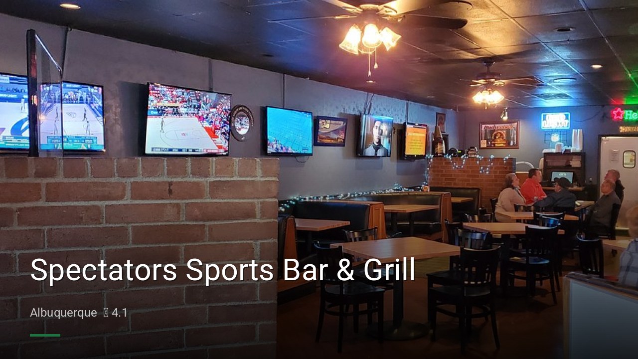 Spectators Sports Bar & Grill - Sports Bars in Albuquerque
