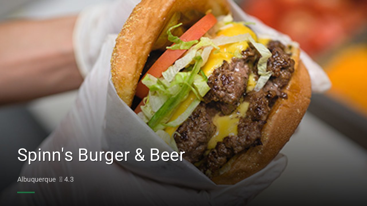 Spinn's Burger & Beer - Sports Bars in Albuquerque
