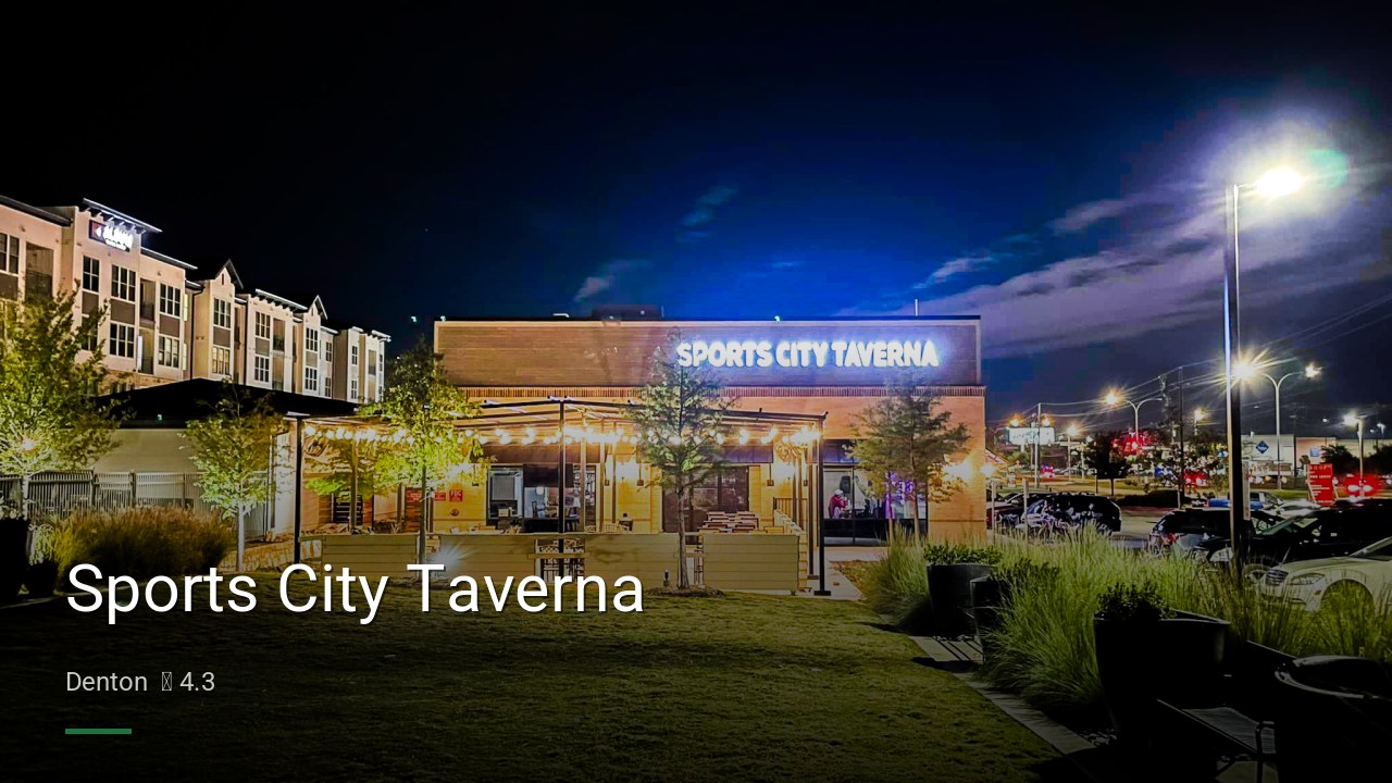 Sports City Taverna - Sports Bars in Denton