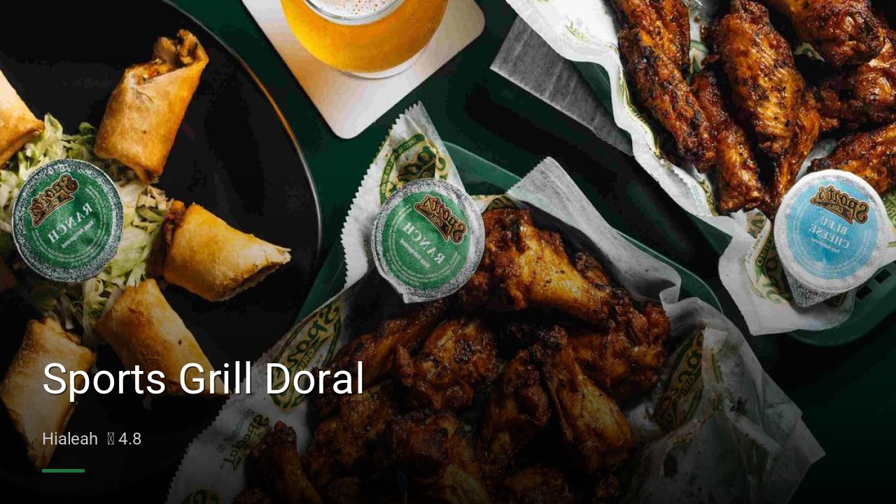 Sports Grill Doral - Sports Bars in Hialeah