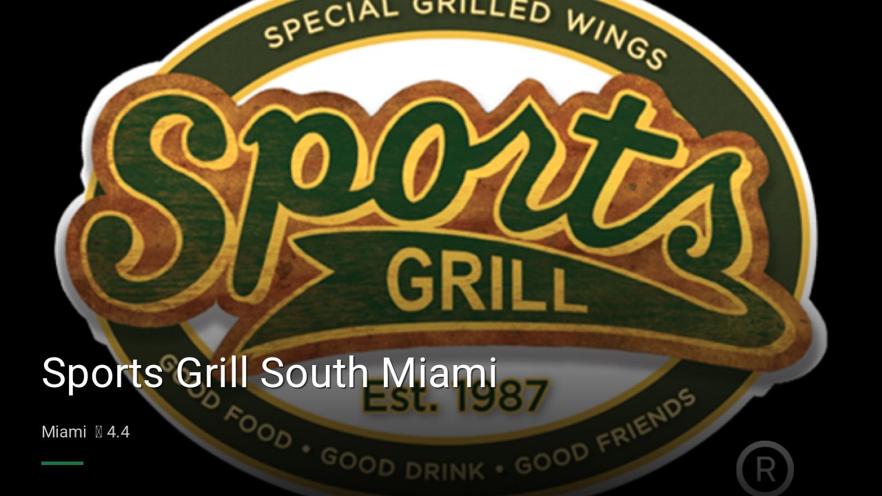 Sports Grill South Miami - Sports Bars in Miami