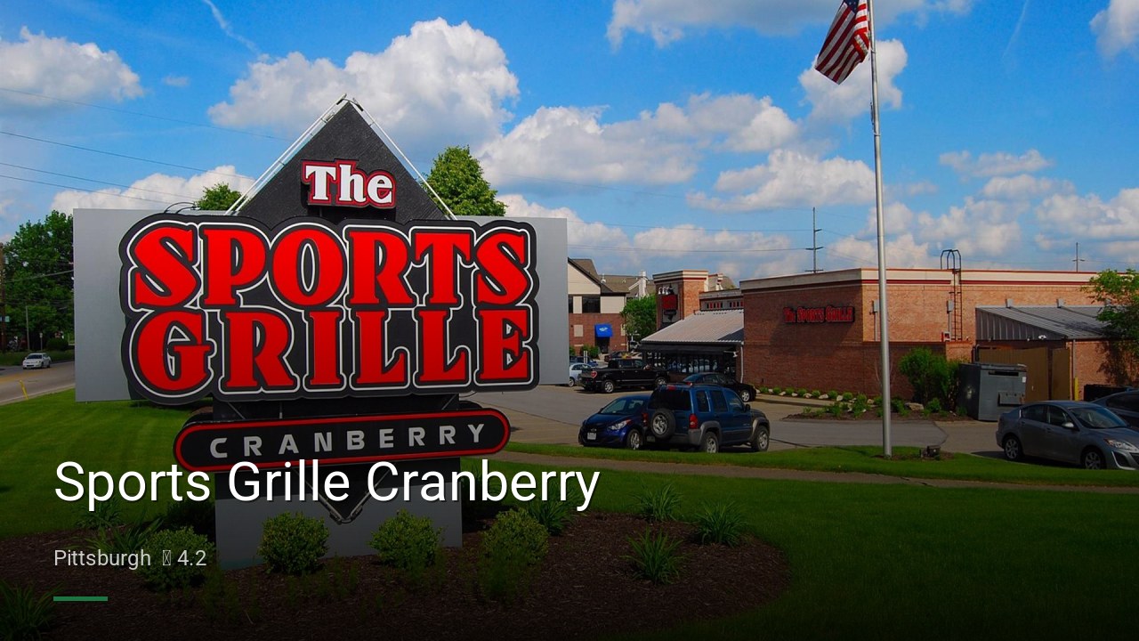 Sports Grille Cranberry - Sports Bars in Pittsburgh