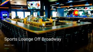 Sports Lounge Off Broadway — Sports bars in Denver