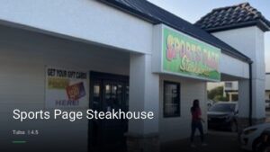 Sports Page Steakhouse — Sports bars in Tulsa