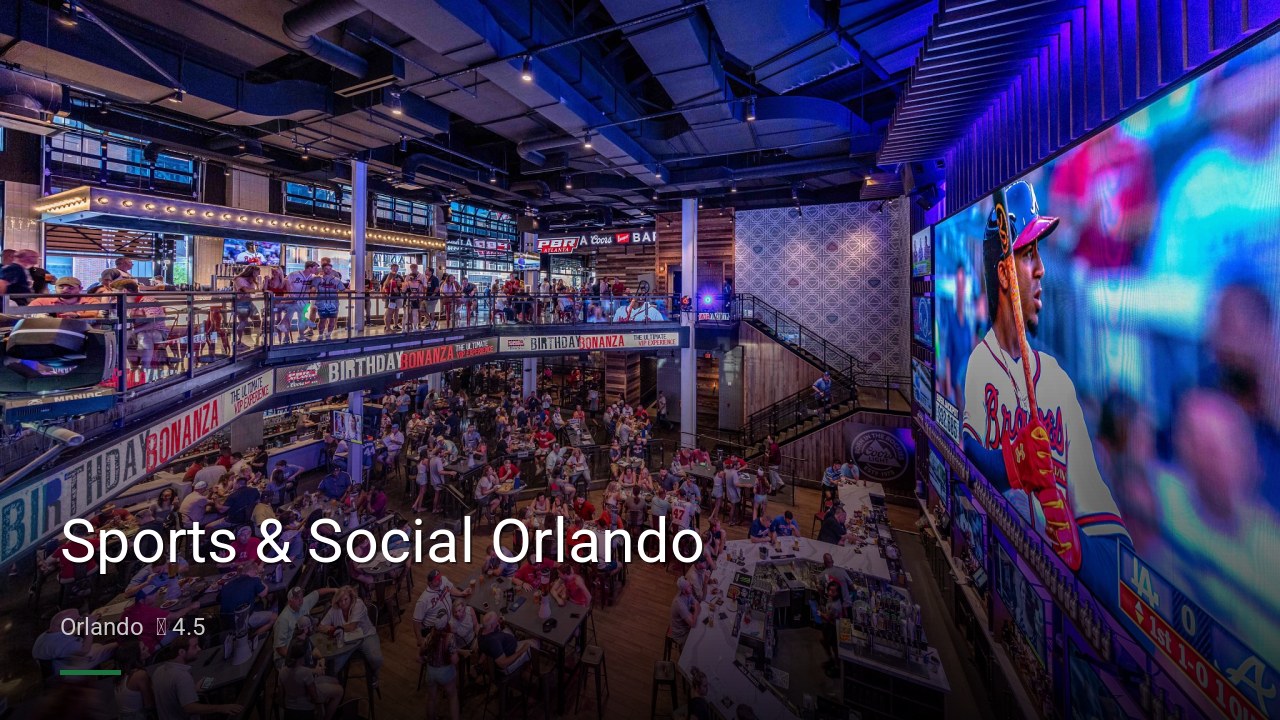 Sports & Social Orlando - Sports Bars in Orlando