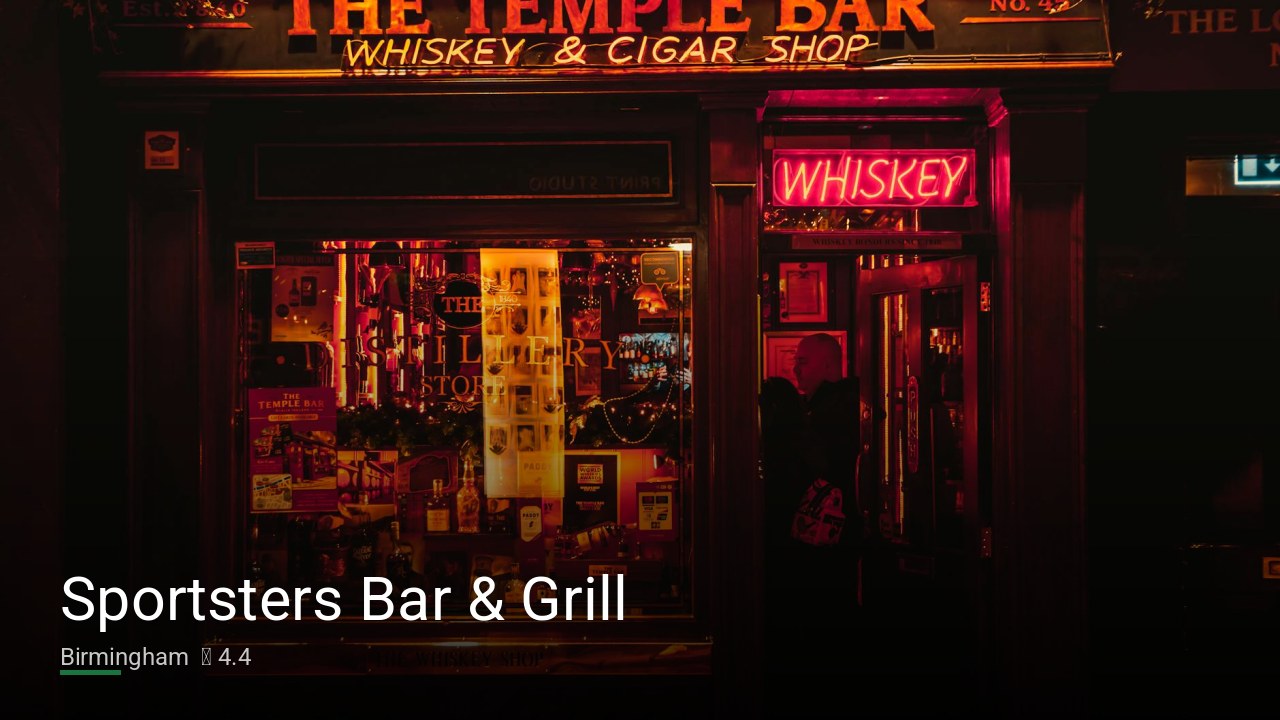 Sportsters Bar & Grill — Sports bars in Birmingham