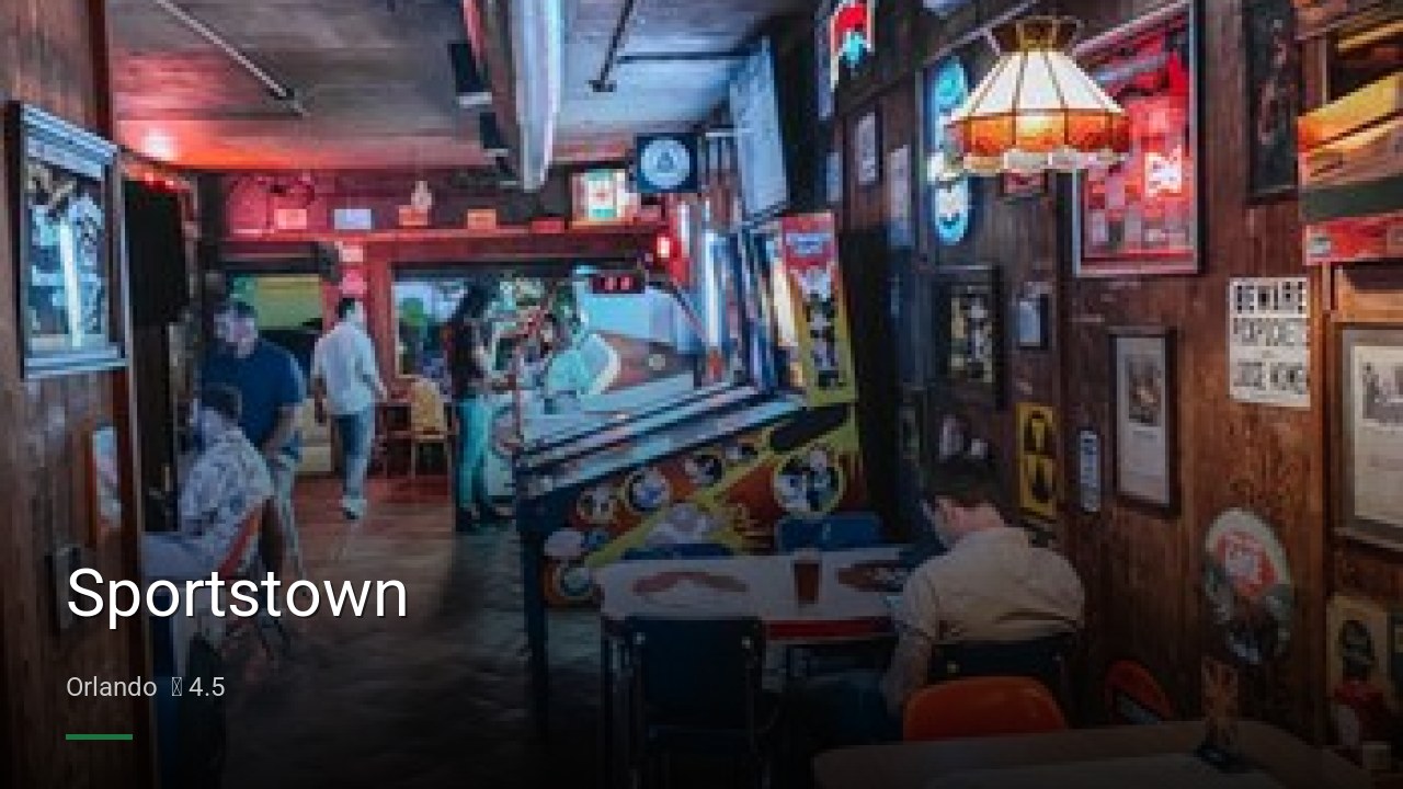 Sportstown - Sports Bars in Orlando