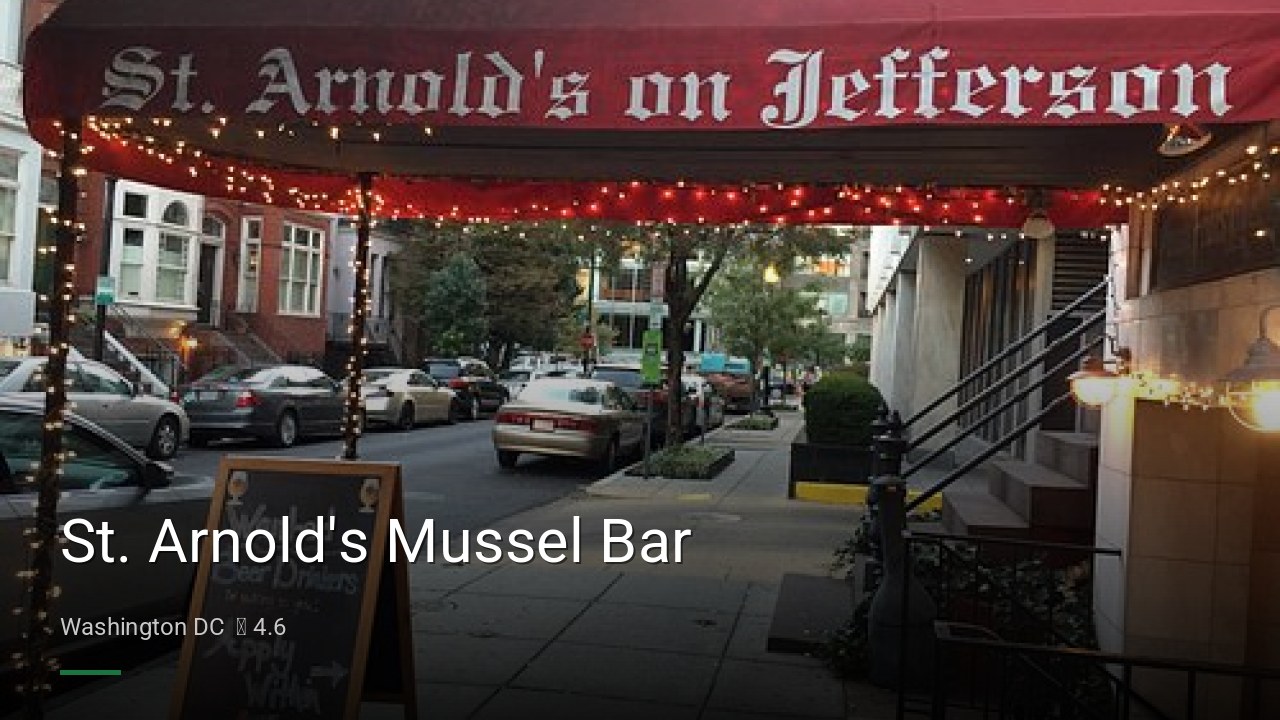 St. Arnold's Mussel Bar - Sports Bars in Washington DC