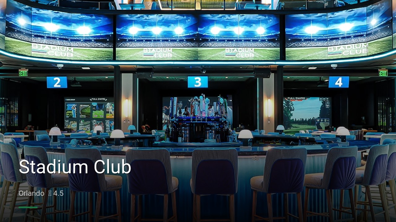 Stadium Club - Sports Bars in Orlando
