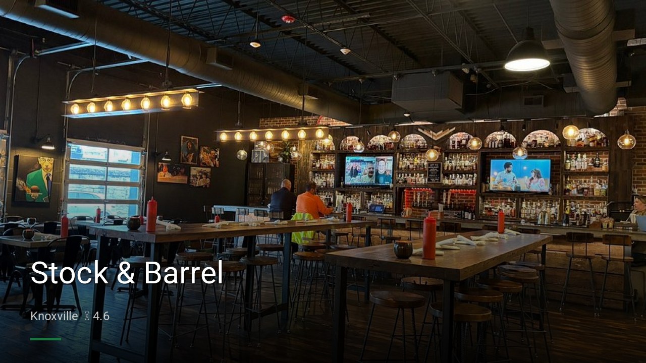Stock & Barrel - Sports Bars in Knoxville