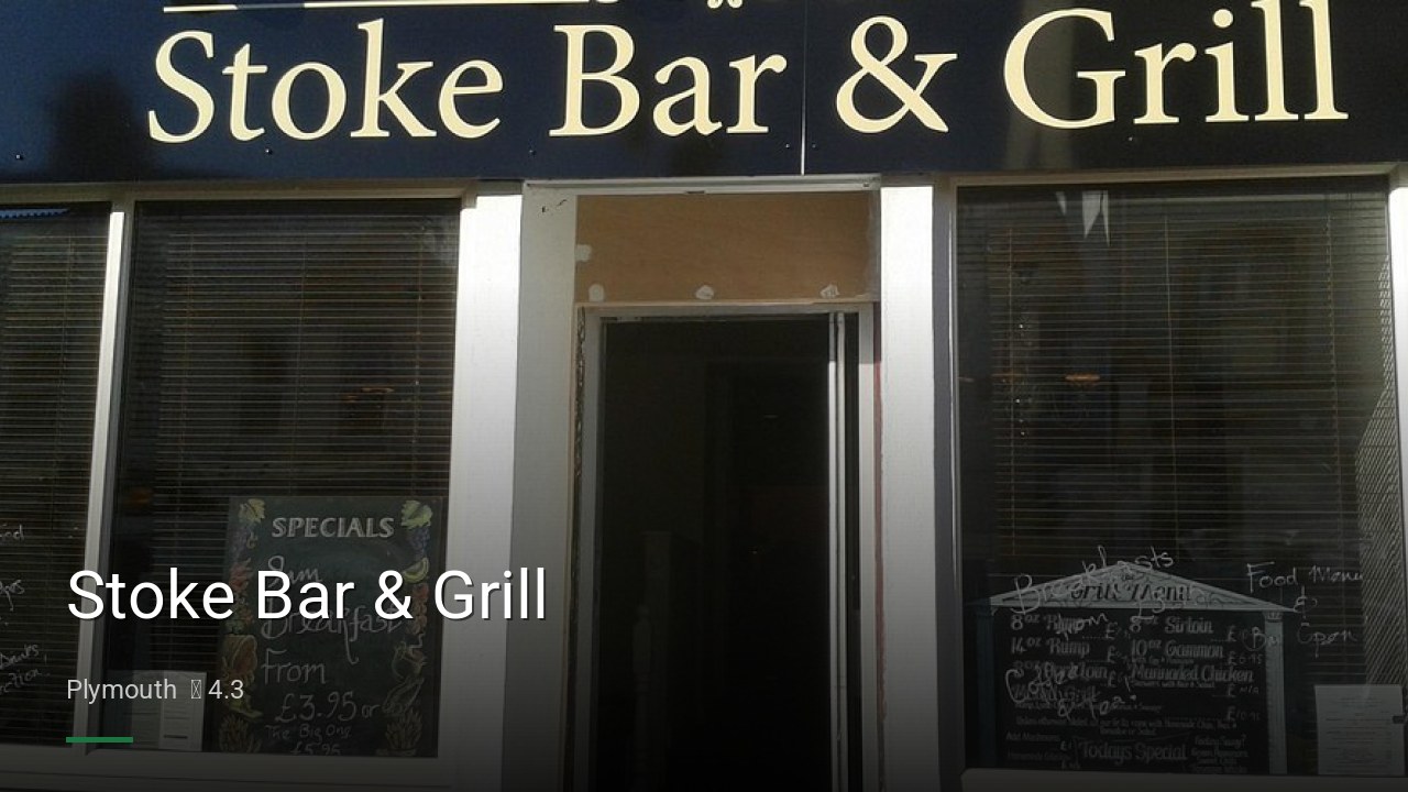Stoke Bar & Grill - Sports Bars in Plymouth