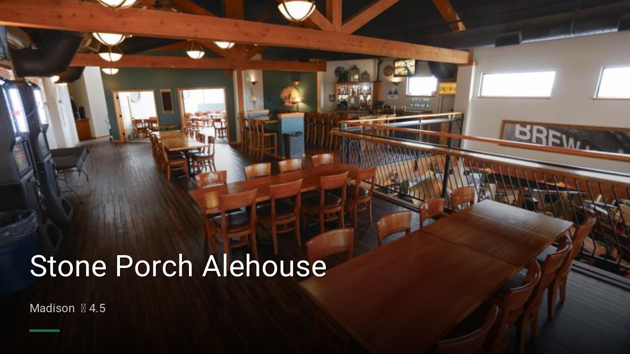 Stone Porch Alehouse - Sports Bars in Madison