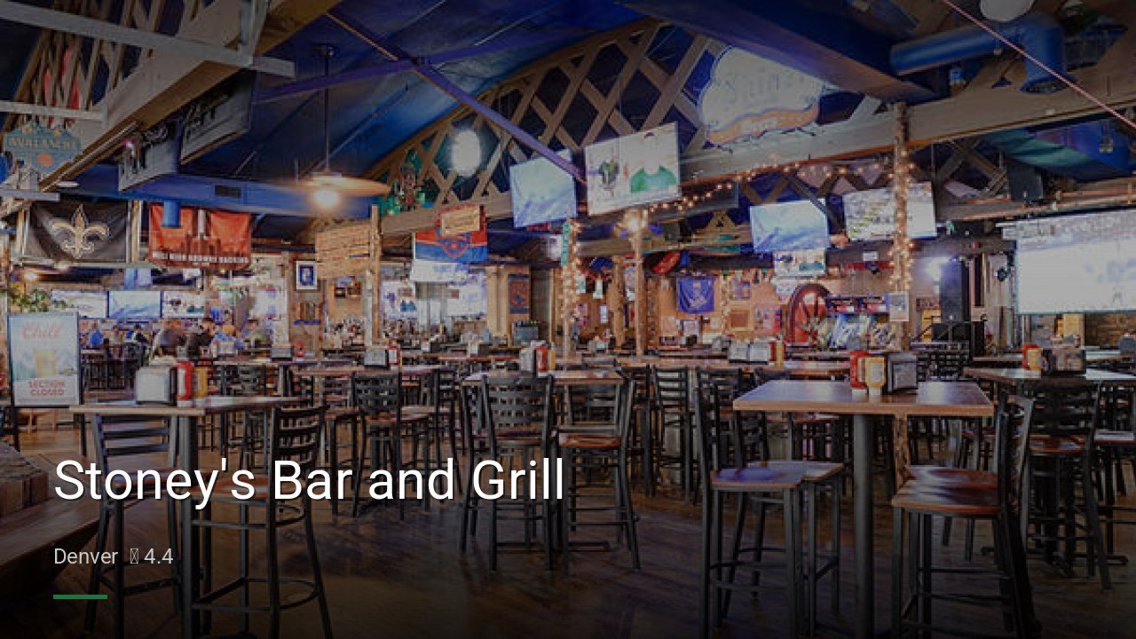 Stoney's Bar and Grill - Sports Bars in Denver