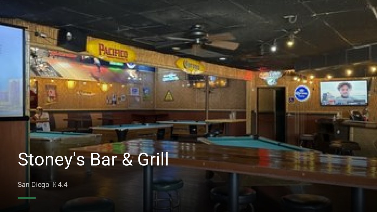 Stoney's Bar & Grill - Sports Bars in San Diego