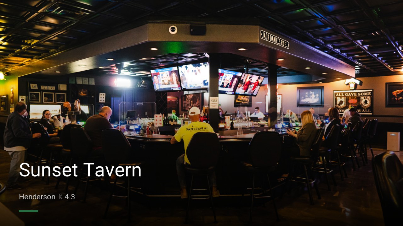 Sunset Tavern - Sports Bars in Henderson