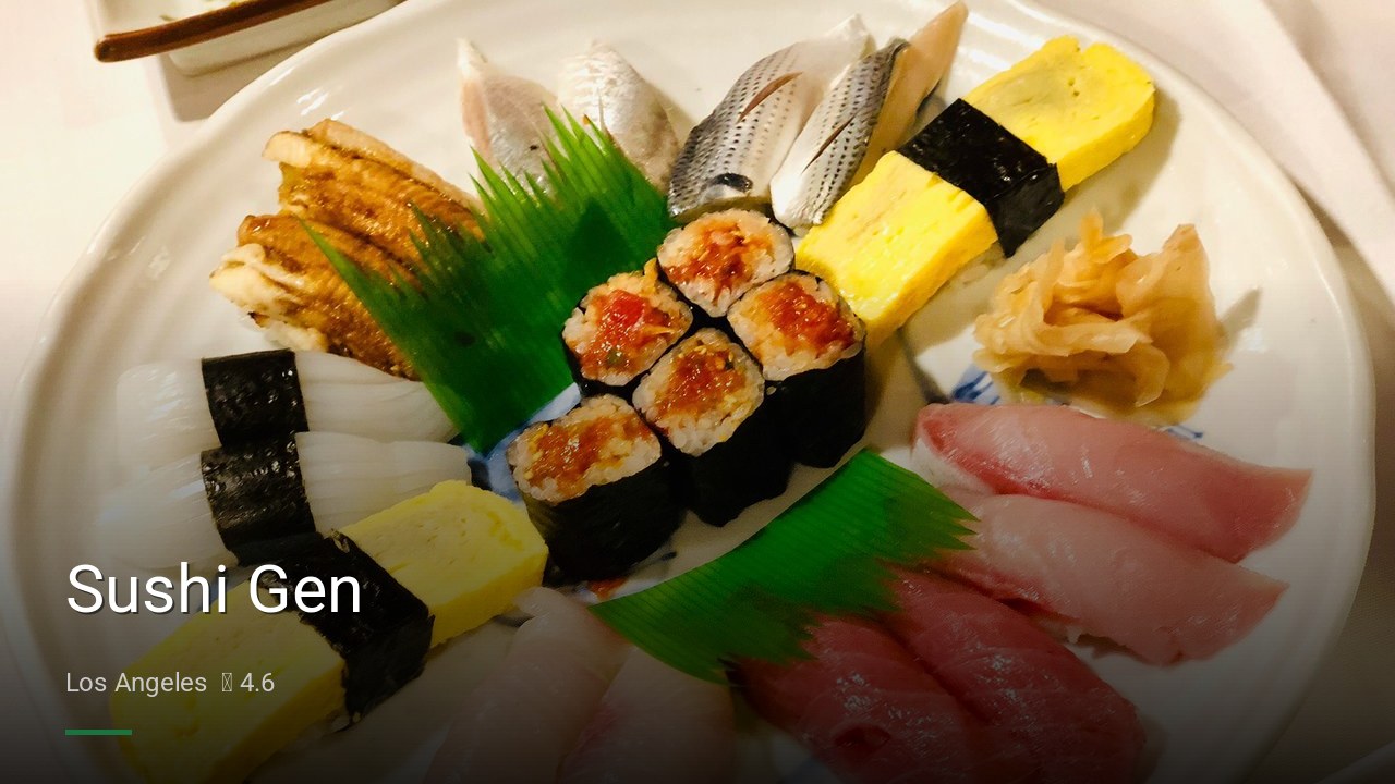 Sushi Gen - Sports Bars in Los Angeles