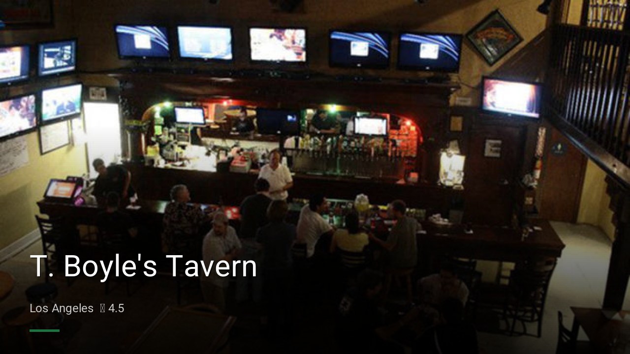T. Boyle's Tavern - Sports Bars in Los Angeles