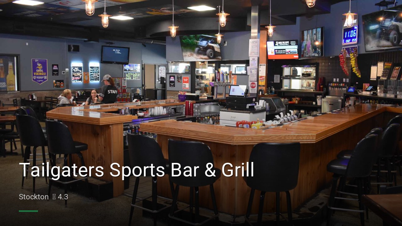 Tailgaters Sports Bar & Grill - Sports Bars in Stockton