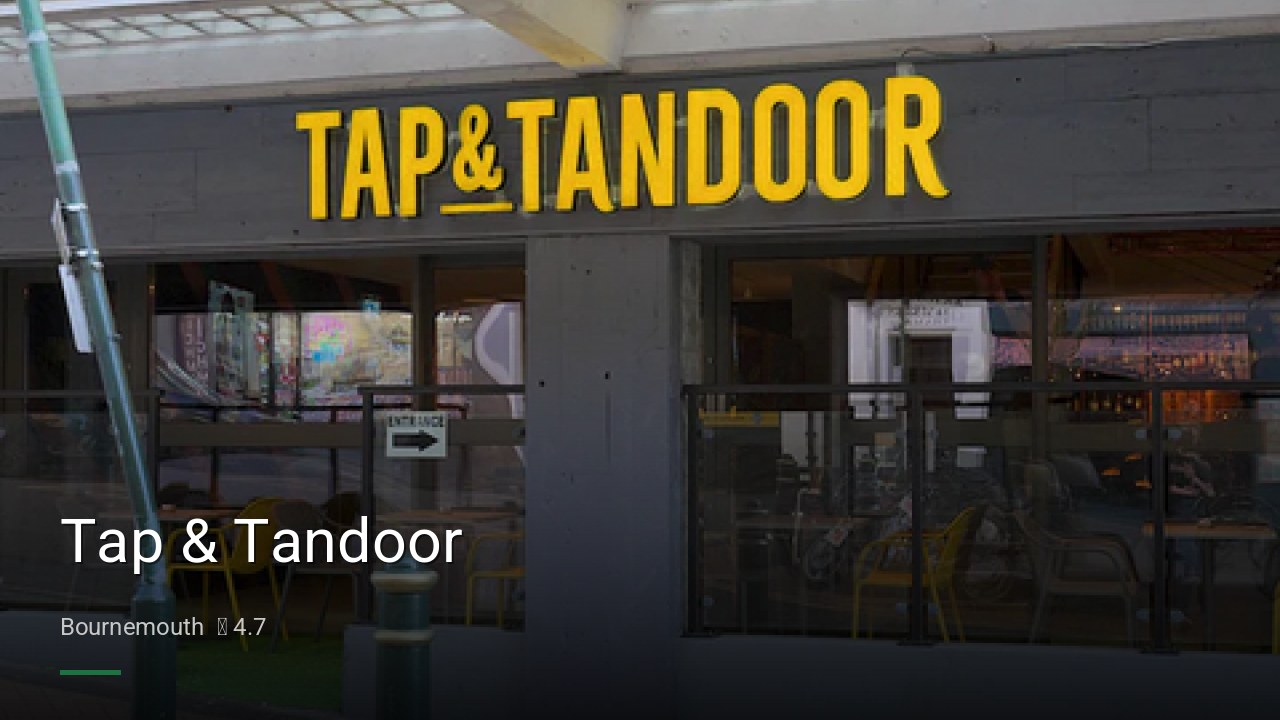 Tap & Tandoor - Sports Bars in Bournemouth