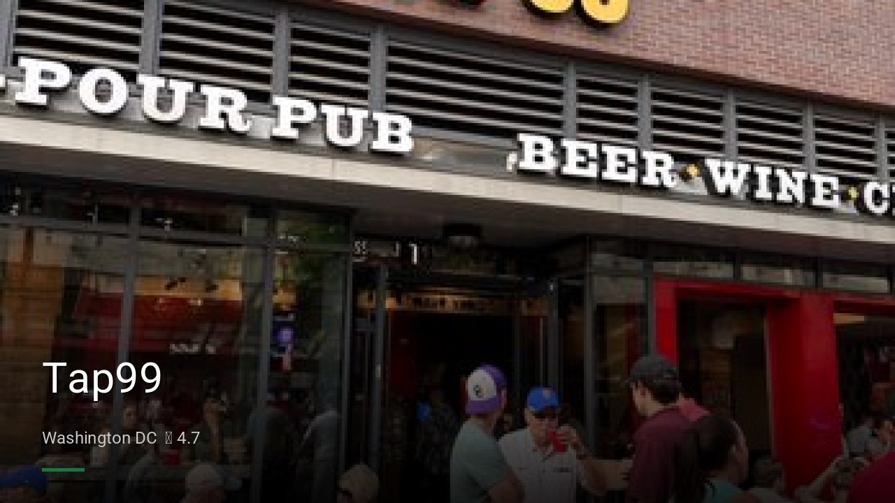 Tap99 - Sports Bars in Washington DC