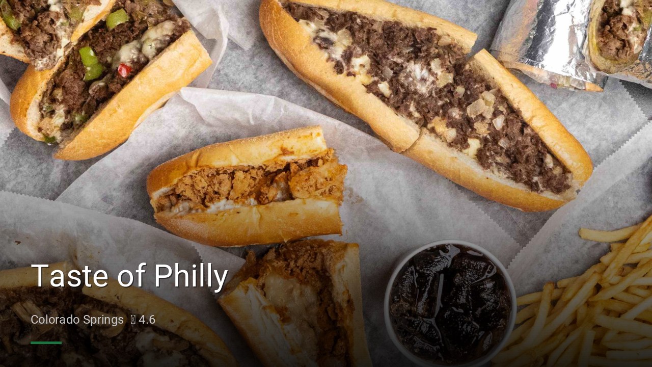 Taste of Philly - Sports Bars in Colorado Springs