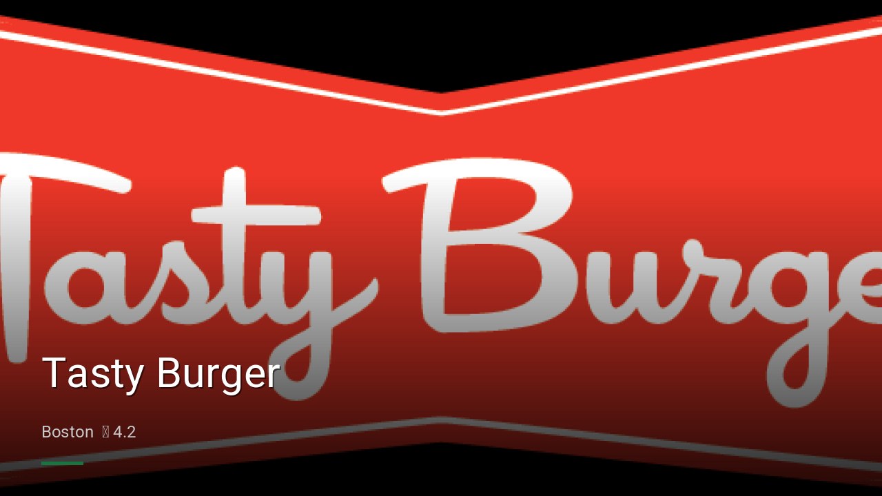 Tasty Burger - Sports Bars in Boston