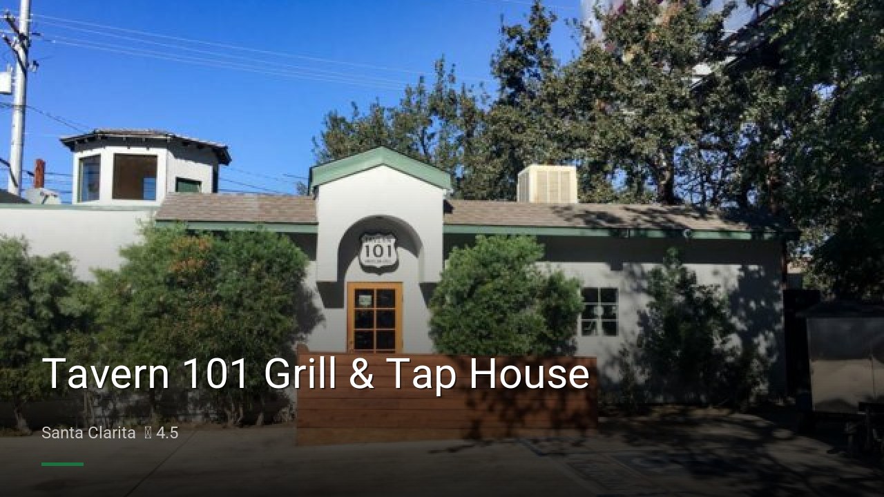 Tavern 101 Grill & Tap House - Sports Bars in Santa Clarita